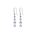 Iridescent Crystals Dangle Earrings