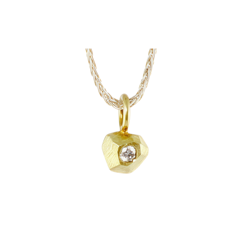 Moissanite Irregular Stain Pendant