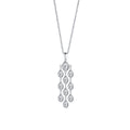 Tassel Cubic Zirconia Pendant Necklace