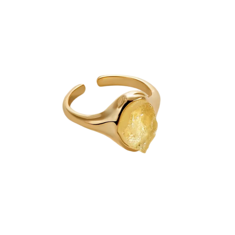 Citrine Open Ring