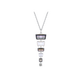 Rectangular Abalone Shell Tassel Pendant